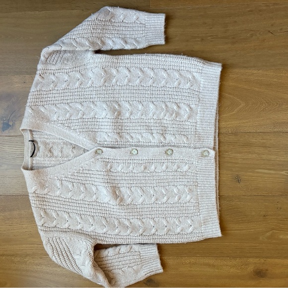Cable Cocoon Cardigan oatmeal - Picture 2 of 12